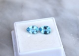 4.22 Carat Matched Pair of Topaz