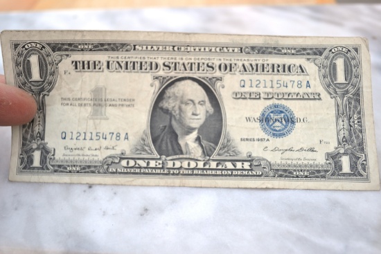 1957-A $1 Silver Certificate Dollar Note