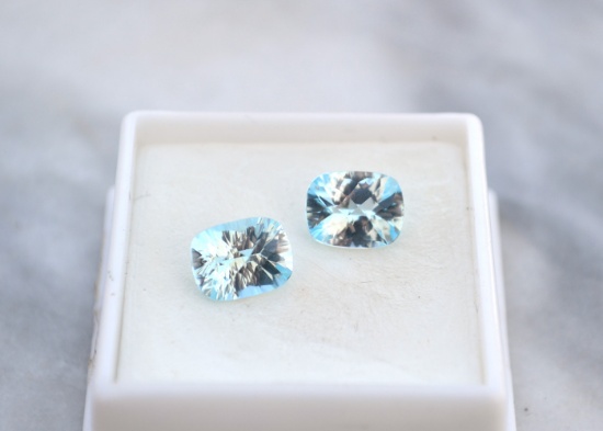 5.05 Carat Gorgeous Matched Pair of Topaz