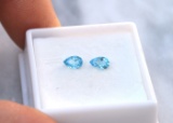 0.92 Carat Matched Pair of Topaz