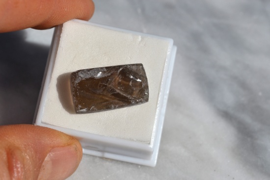 15.34 Carat Interesting Designer Druzy Cut Smoky Quartz