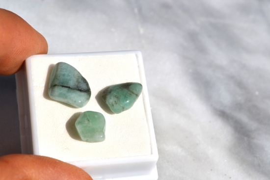 12.61 Carats of Beautiful Brazilian Emeralds