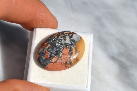 34.28 Carat Fine Designer Jasper Cabochon
