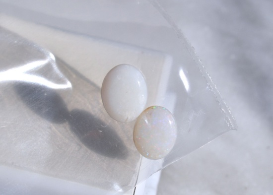 1.88 Carat Matched Pair of Opal