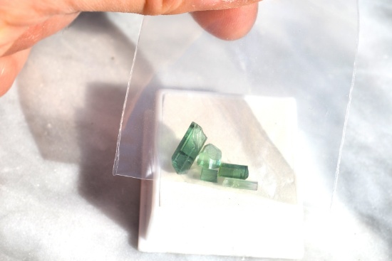 4.90 Carats of Bright and Beautiful Seafoam Green Tourmaline Crystals