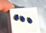 3.47 Carat Matched Trio of Lapis Lazuli