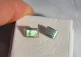 2.93 Carat Matched Pair of Faceted Labradorites