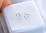 0.70 Carat Matched Pait of Green Amethyst