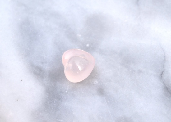 3.86 Carat Heart Shaped Rose Quartz