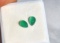 1.54 Carat Matched Pair of Green Chalcedony