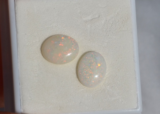 2.26 Carat Matched Pair of Australian Opals