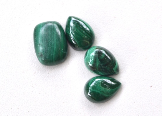 35.78 Carats of Malachite Cabochons