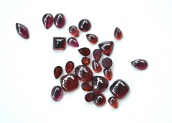 30.82 Carats of Garnet Cabochons