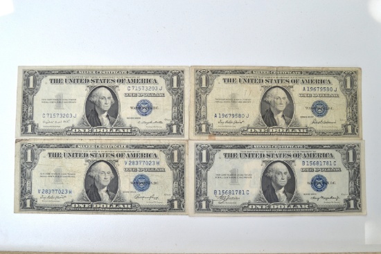 Set of 4 1935 Silver Certificates