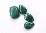 35.78 Carats of Malachite Cabochons