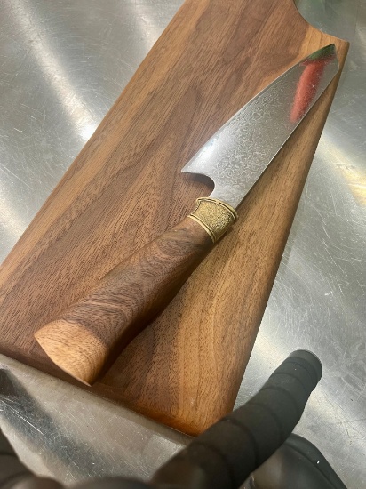 High End, Handmade, Professional Chef Knife with Walnut Handle
