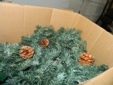 (2) Boxes Christmas Decorations/Artificial Christmas Tree