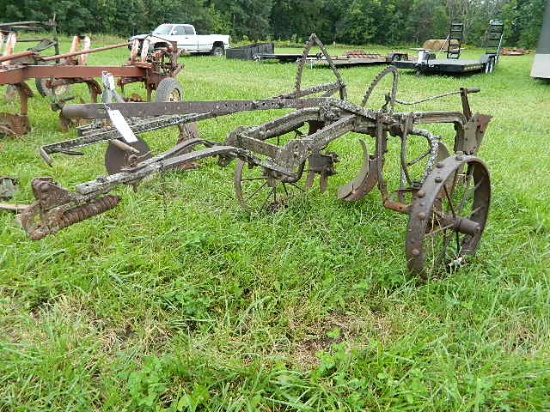 2 bottom steel wheel plow