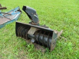 Lawn tractor snow blower