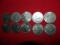 (10) Eisenhower 1972 Silver Dollars