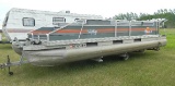24' Suntracker Party Barge w/35 hp Mercury Motor & Trailer