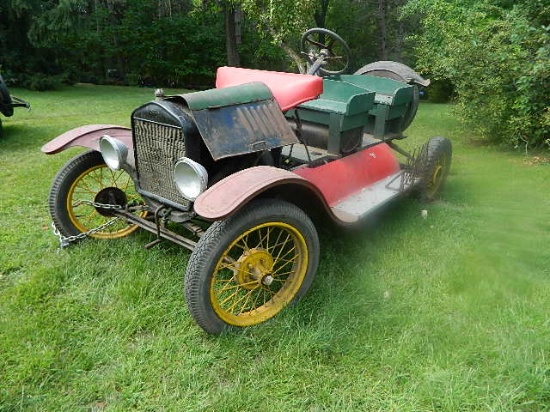 Wood Seated Model T Auto