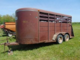 Stock Trailer Approx. 16' Quitman DOM 6/96