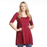 Babydoll Tunic Dress, Mineral Wash V-Neck, Ruffle Tank Tunic