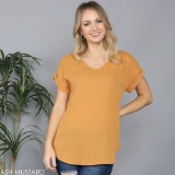 V-Neck Blouse, Blouse, Patch Tunic