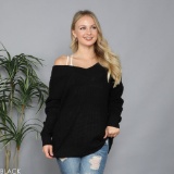 Double V Chunky Knit Sweater