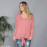 Dolman Tie Top, Oversized Crew Neck Sweatshirt