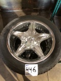 Studded Winter Tires On Wheels