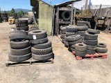 (6)  PALLETS IMPLEMENT ATV & LAWN MOWER TIRES