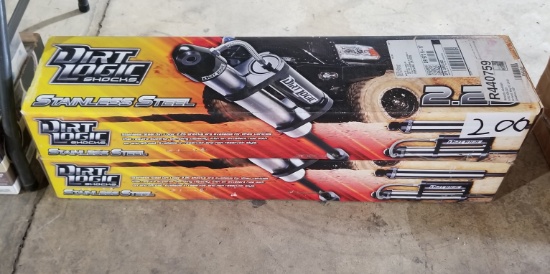 (2) Dirt Logic 2.25 Stainless Steel Shocks