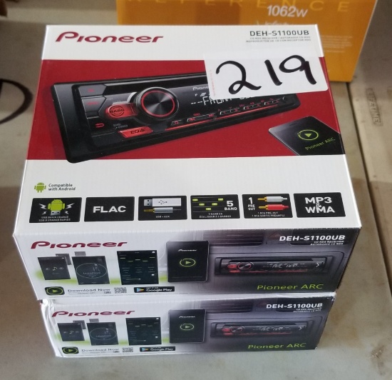 (2) Pioneer CD RDS Receivers