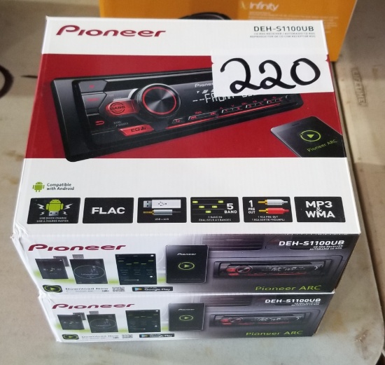 (2) Pioneer CD RDS Receivers