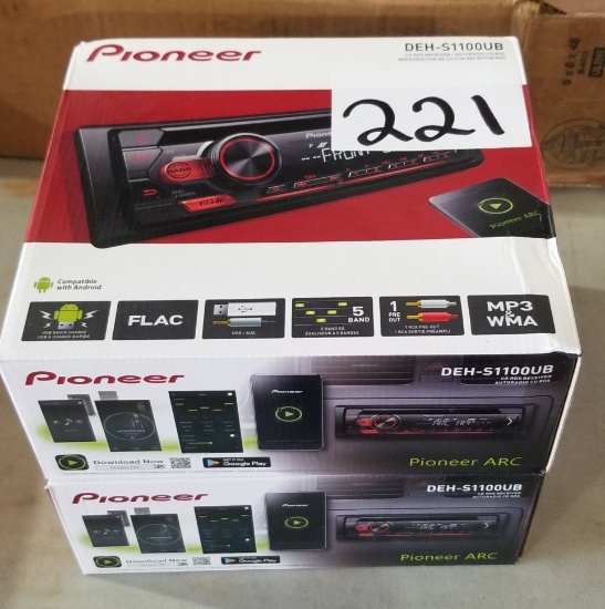 (2) Pioneer CD RDS Receivers