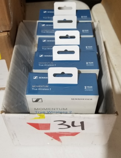 (5) Sennheiser Bluetooth Earbuds