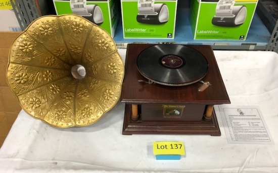 Reproduction Gramophone Turntable