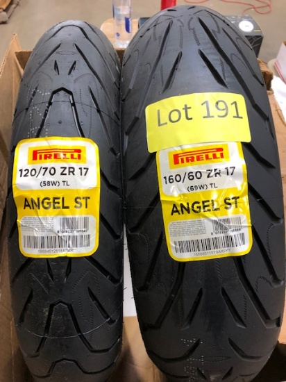 (2) Pirelli Motorcycle Tires