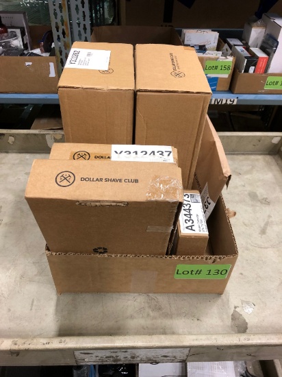 BOX OF DOLLAR SHAVE CLUB PRODUCTS