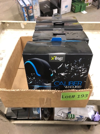 BOX OF (4) IFROGS CALIBER VANGUARD PREMIER GAMING HEADSETS