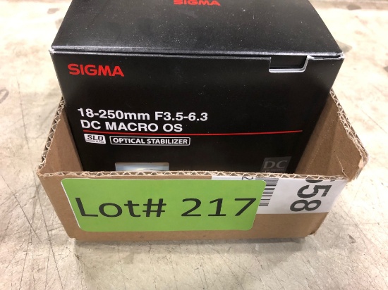 SIGMA 18-250MM OPTICAL STABILIZER