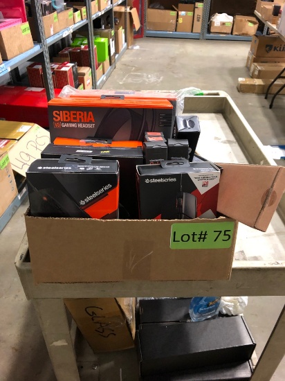 Box Of Steelseries Gaming Items