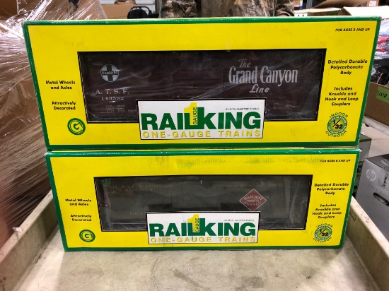 (2) RAIL KING ONE GAUGE TRAIN CARS