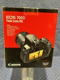 CANON EOS 700D TWIN LENS KIT WITH AN EOS 700D SLR CAMERA AND 2 LENSES