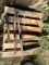 PALLET WITH THREE FORKLIFT FORKS