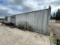 40 FOOT SHIPPING CONTAINER - 8 FOOT ROLL UP DOOR