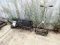 ROTARY PUSH MOWER AND POLY PRO SPIKER/SPREADER