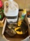 BOX OF MISCELLEOUS CHALK LINES AND CHALK